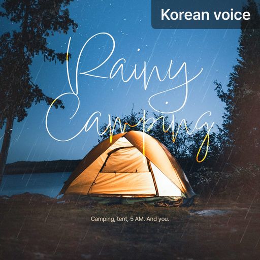 Rainy Camping poster