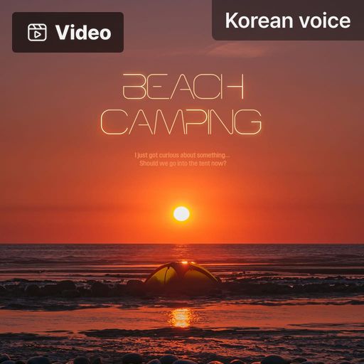 Beach Camping poster