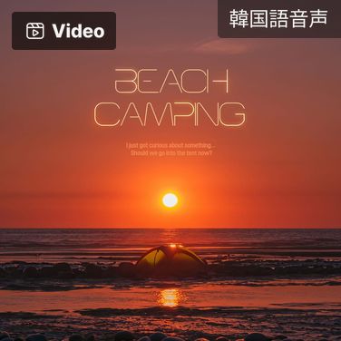 BEACH CAMPING poster