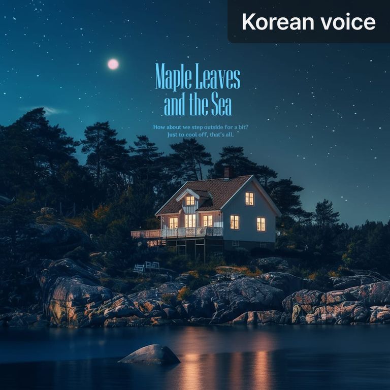 Maple Leaves and the Sea