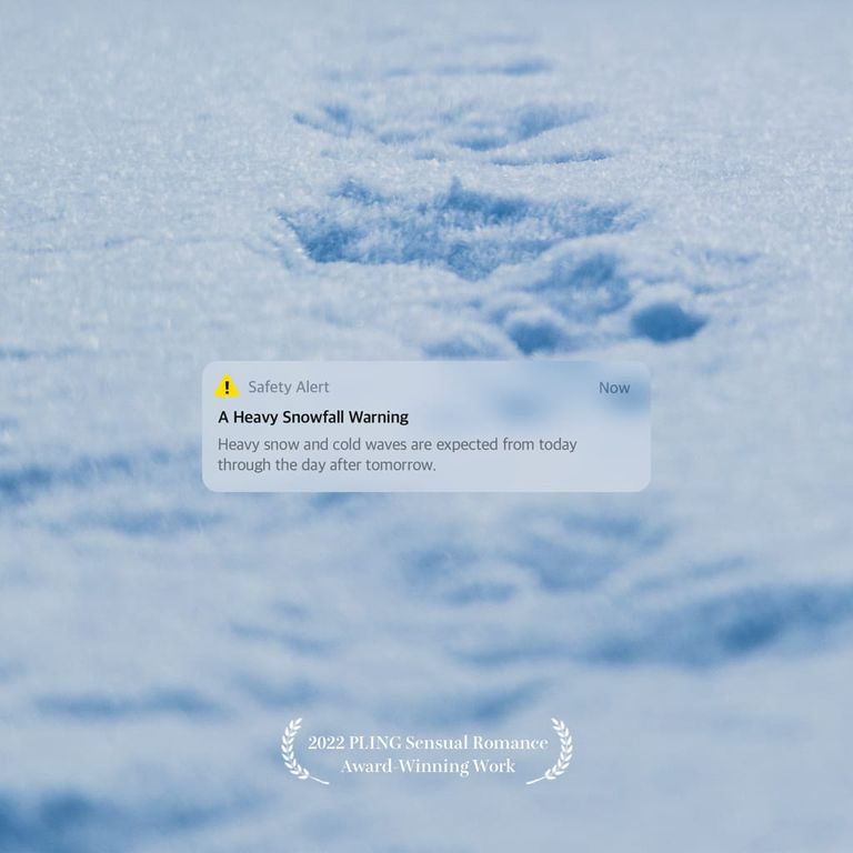 A Heavy Snowfall Warning poster