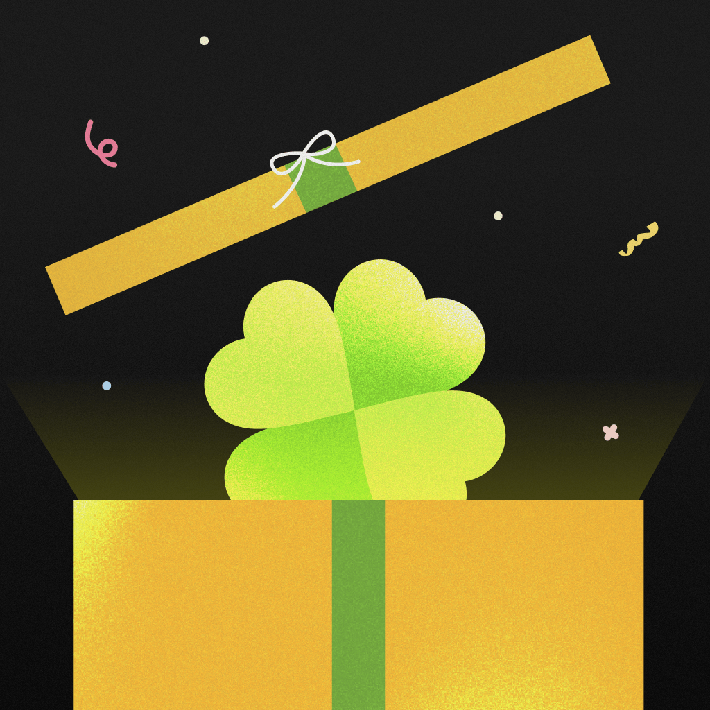 행복한 설날엔 행운도 1+1  🍀