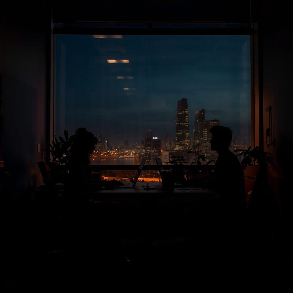 야근 후, 선을 넘었다