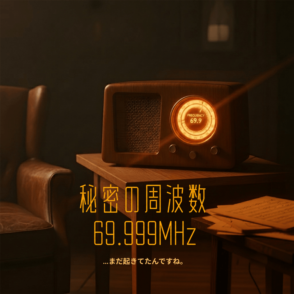 秘密の周波数 69.999MHz