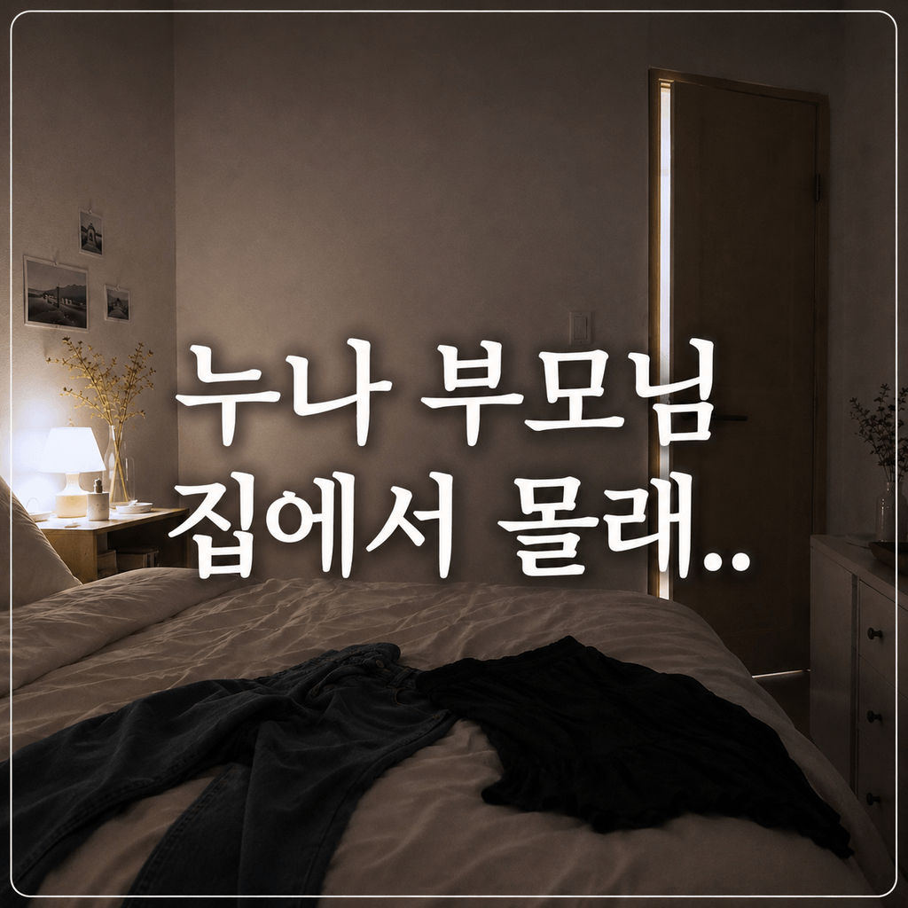누나 부모님 집에서 몰래..  poster