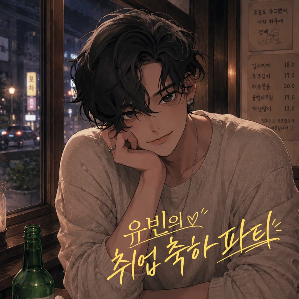 유빈의 취업 축하 파티