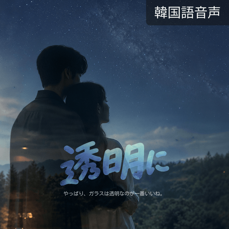透明に