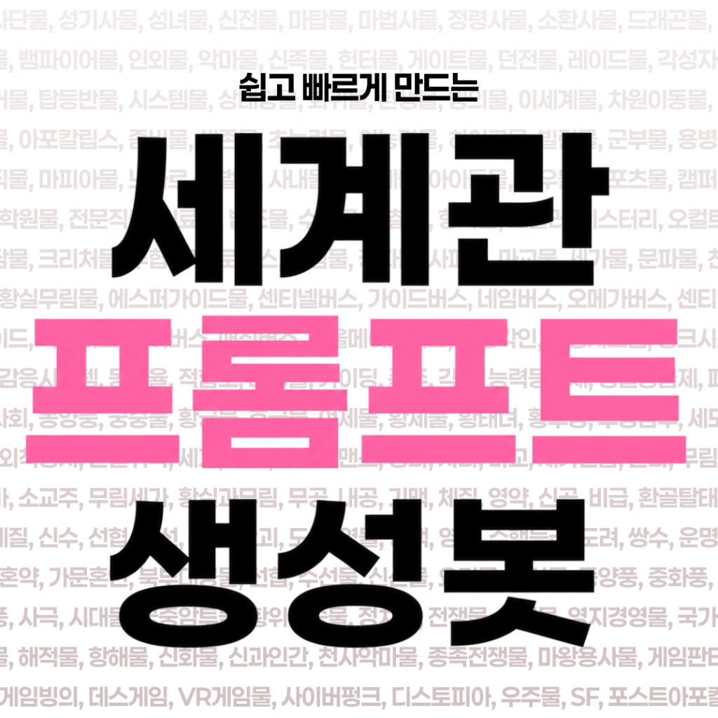 세계관 프롬프트 생성봇