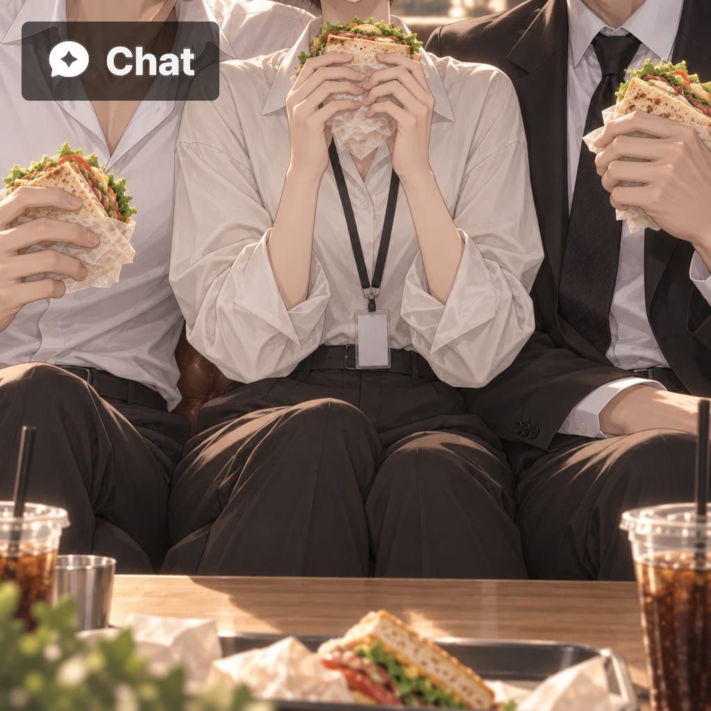 샌드위치 먹는 사이 poster