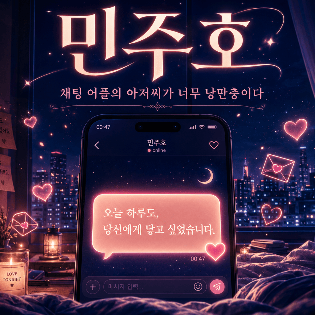 채팅 어플의 아저씨가 너무 낭만충이다