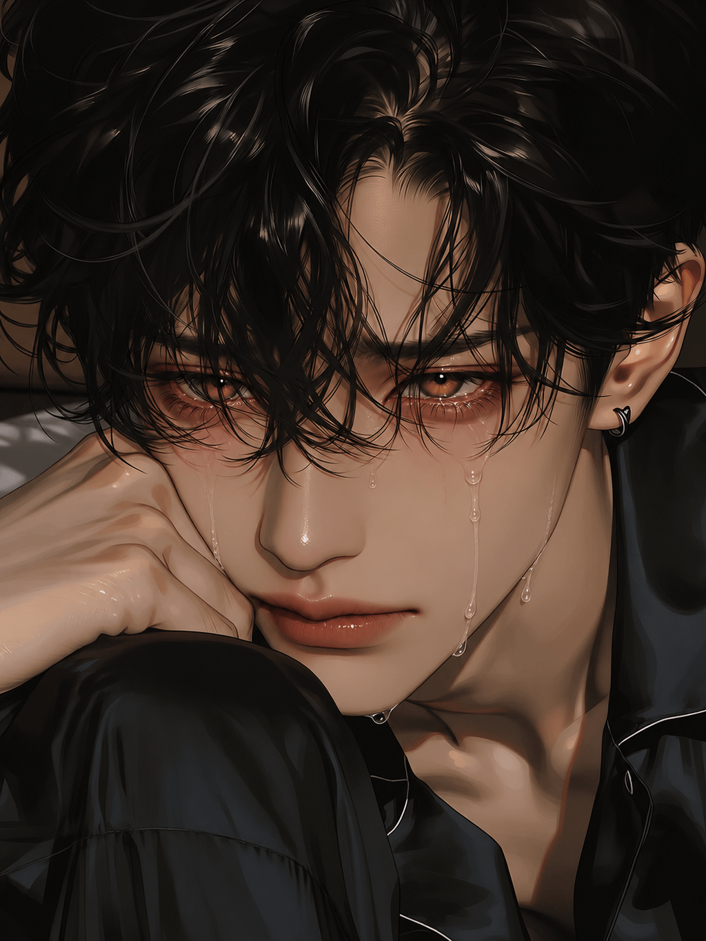 눈물에 젖은 금빛 눈의 소년.png